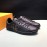 LV Calf Leather Lace Up Sneakers For Men Black