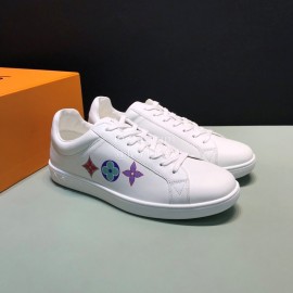 LV Calf Leather Lace Up Sneakers For Men