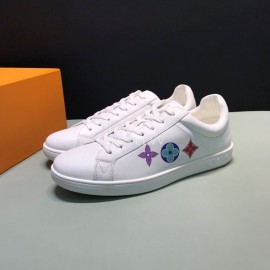 LV Calf Leather Lace Up Sneakers For Men
