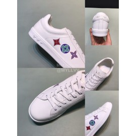 LV Calf Leather Lace Up Sneakers For Men