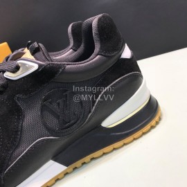 LV Canvas Suede Calfskin Sneakers For Men Black