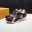LV Canvas Suede Calfskin Sneakers For Men Brown