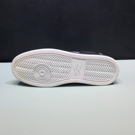 LV Black Calf Leather Lace Up Sneakers For Men