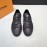 LV Classic Damier Graphite Canvas Lace Up Sneakers For Men Black