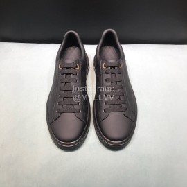 LV Cowhide Casual Sneakers For Men And Women Black