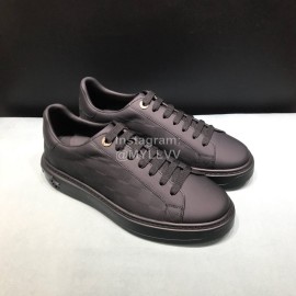 LV Cowhide Casual Sneakers For Men And Women Black