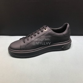 LV Cowhide Casual Sneakers For Men And Women Black