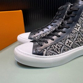 LV Vintage Jacquard Canvas High Top Casual Shoes For Men