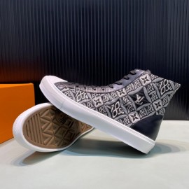 LV Vintage Jacquard Canvas High Top Casual Shoes For Men