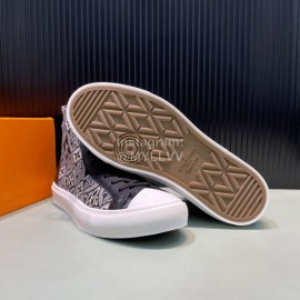 LV Vintage Jacquard Canvas High Top Casual Shoes For Men