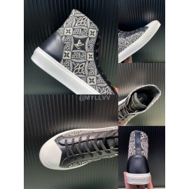 LV Vintage Jacquard Canvas High Top Casual Shoes For Men