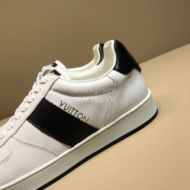 LV White Cowhide Casual Sneakers For Men