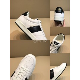 LV White Cowhide Casual Sneakers For Men