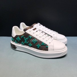 LV 3d Monogram Embossed Calf Leather Sneakers For Men