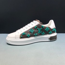LV 3d Monogram Embossed Calf Leather Sneakers For Men