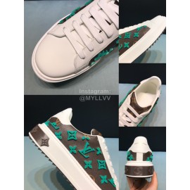 LV 3d Monogram Embossed Calf Leather Sneakers For Men
