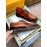 LV Calf Leather Lace Up Business Shoes For Men Brown