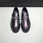 LV Calf Leather Loafers For Men Black