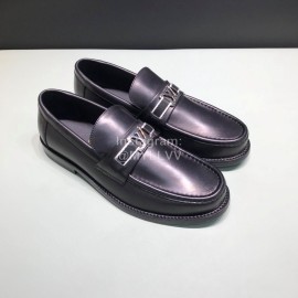 LV Calf Leather Loafers For Men Black