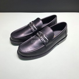 LV Calf Leather Loafers For Men Black