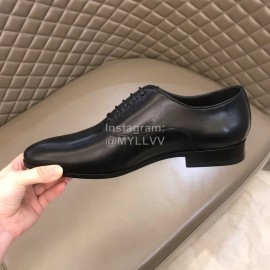LV Black Cowhide Lace Up Business Shoes For Men