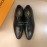 LV Black Calf Leather Lace Up Business Shoes For Men