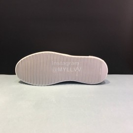 LV 3d Printed Cowhide Casual Loafers For Men White