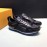 LV Cowhide Canvas Casual Sneakers For Men Black