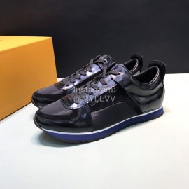 LV Cowhide Canvas Casual Sneakers For Men Black