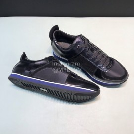 LV Cowhide Canvas Casual Sneakers For Men Black