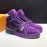 LV Vintage Frosted Calf Leather High Top Basketball Shoes For Men Purple
