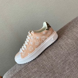 Lv Thick Soled Casual Shoes Orange