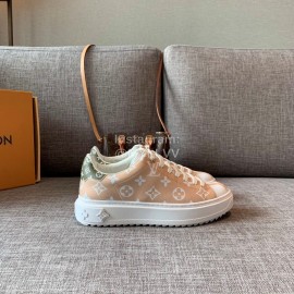 Lv Thick Soled Casual Shoes Orange