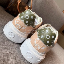 Lv Thick Soled Casual Shoes Orange