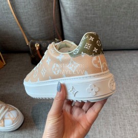 Lv Thick Soled Casual Shoes Orange