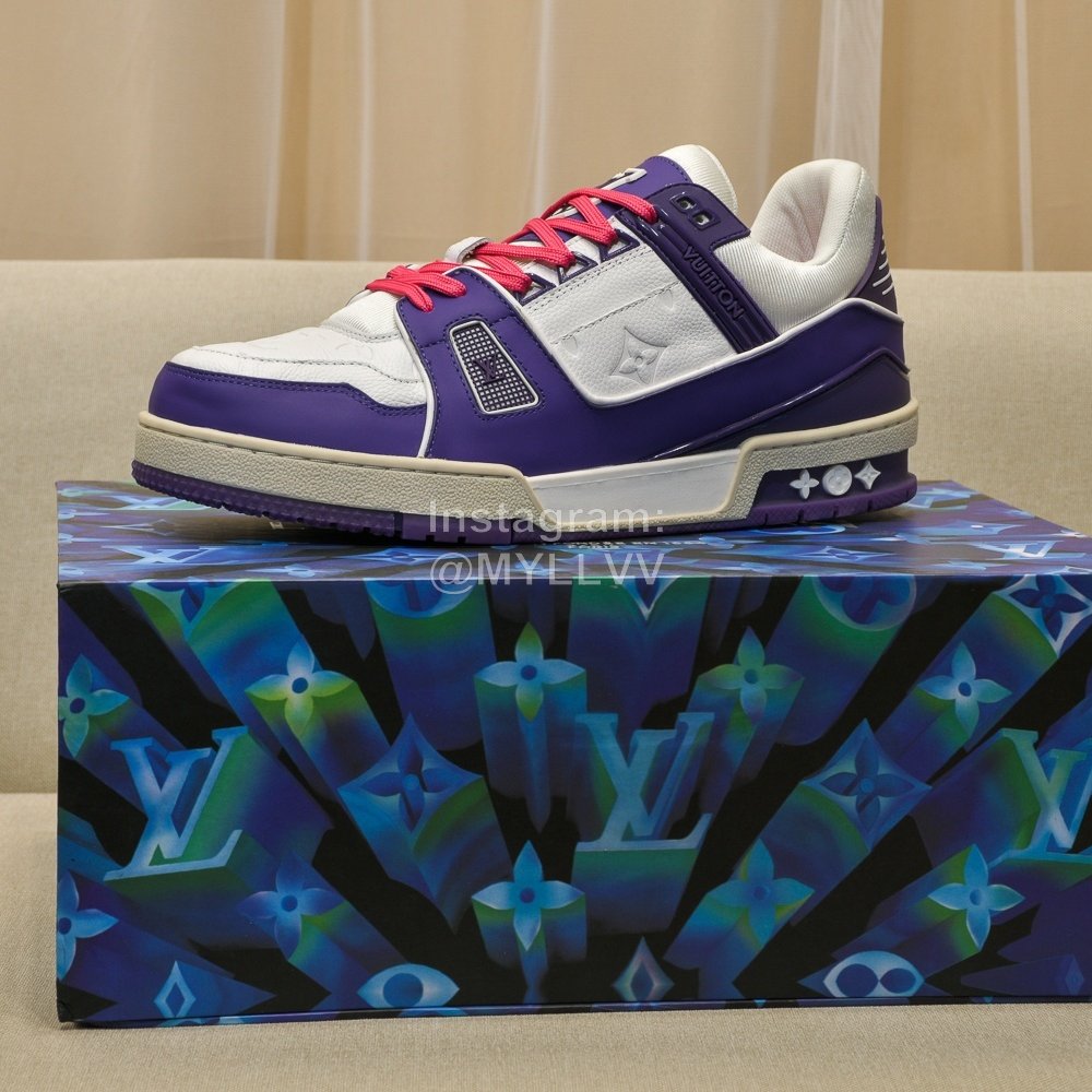 Lv New Sneakers For Men And Women Pink