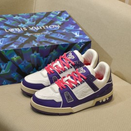 Lv New Sneakers For Men And Women Pink