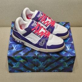 Lv New Sneakers For Men And Women Pink