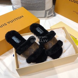 Lv Wool Slippers