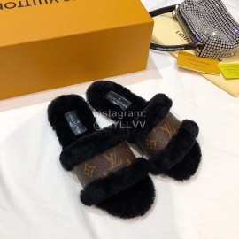 Lv Wool Slippers