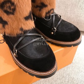 Lv Winter Plush Boots Black