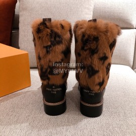 Lv Winter Plush Boots Black