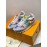 Lv Color Splicing Couple Casual Sneakers Gray