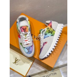 Lv Color Splicing Couple Casual Sneakers Gray