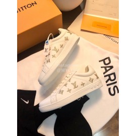 Lv Classic Silk Embroidery Casual Shoes