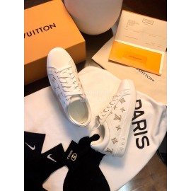 Lv Classic Silk Embroidery Casual Shoes