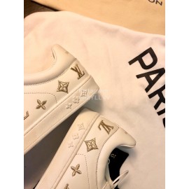 Lv Classic Silk Embroidery Casual Shoes