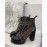 Lv Autumn Winter New Thick Heel Thick Soled Boots Brown