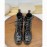 Lv Autumn Winter New Thick Heel Thick Soled Boots Black