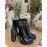 Lv Autumn Winter New Thick Heel Thick Soled Boots Black